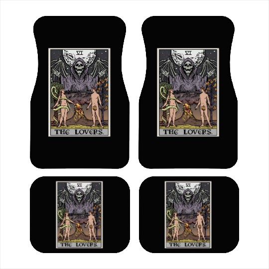 The Tarot Card Halloween Grim Reaper Gothic Horror Car Mats