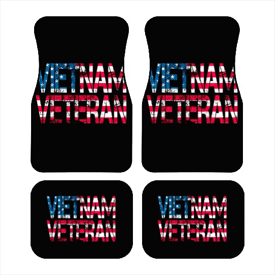 Vietnam Veteran Us Flag Vietnam Vets Car Mats