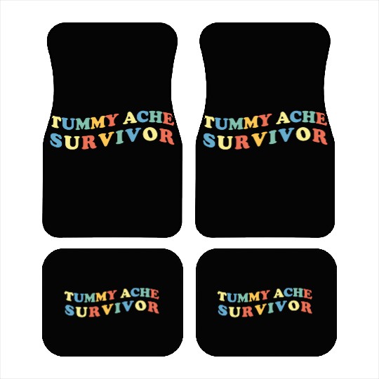 Stomach Ache Tummy Ache Survivor Car Mats