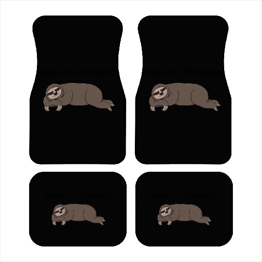 Sleeping Sloth People Are Exhausting Car Mats