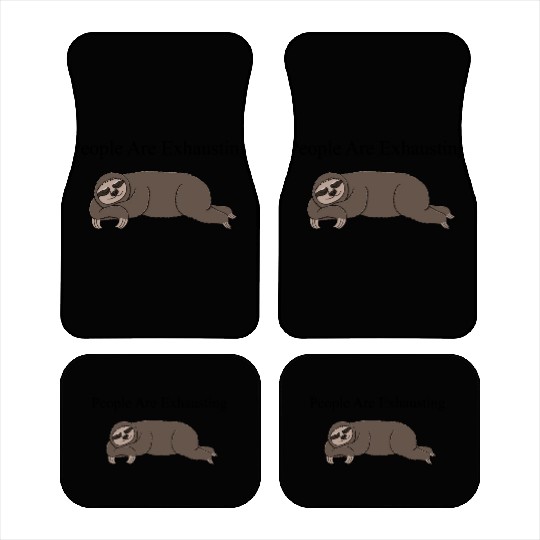 Sleeping Sloth People Are Exhausting Car Mats