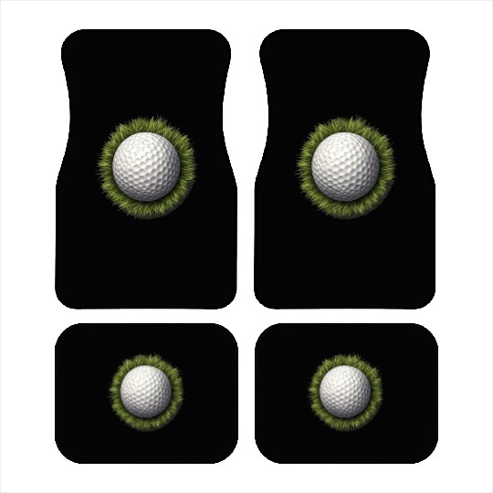 Golf Ball Green Grass Golfer Golf Player Golfing Car Mats