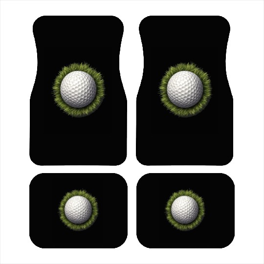 Golf Ball Green Grass Golfer Golf Player Golfing Car Mats