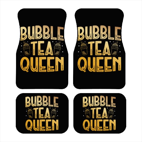Bubble Tea Queen Boba Tea Drinker Korean Drink Car Mats