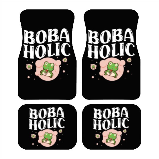 Bobaholic Bubble Tea Lover Boba Tea Drinker Korean Car Mats