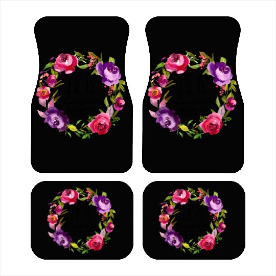 He Is Risen Floral Easter For Christiann Mom Car Mats