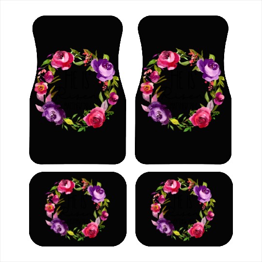 He Is Risen Floral Easter For Christiann Mom Car Mats