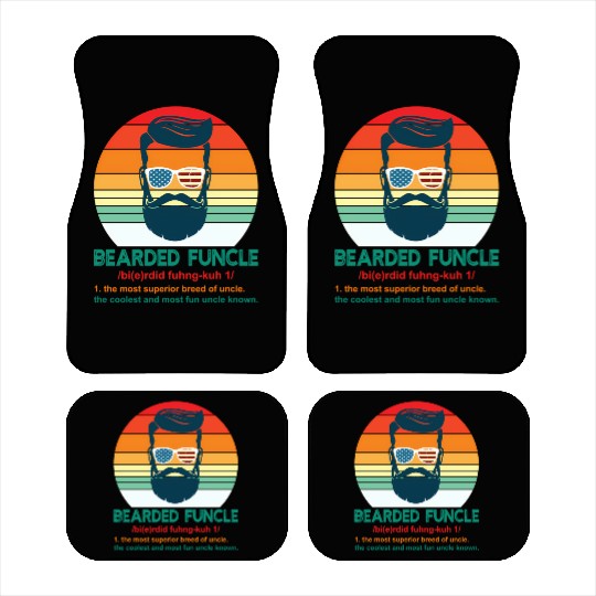 Bearded Funcle Definition Uncle Car Mats