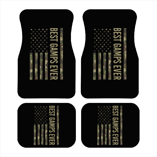 Best Gamps Ever Us American Flag Camo For Fathers Car Mats