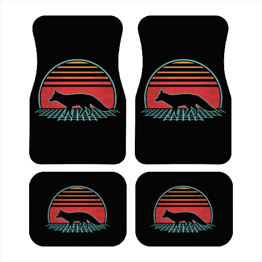 Fox 80S Style Animal Car Mats