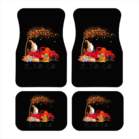 It's Fall Y'all Girls Fall Vibes Autumn Leaves Car Mats