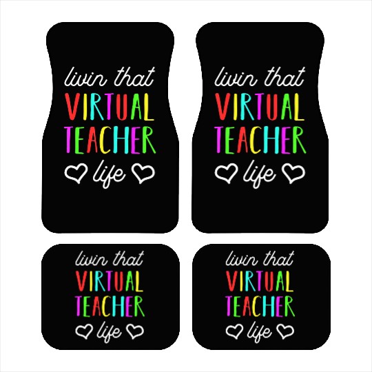 Virtual Teacher Life For Back To School Educator Car Mats