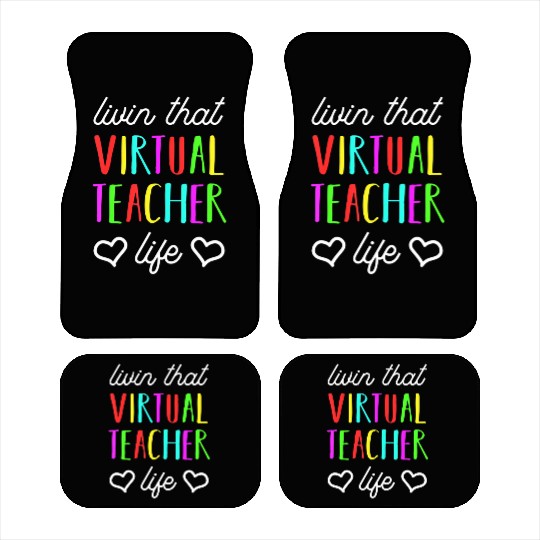 Virtual Teacher Life For Back To School Educator Car Mats