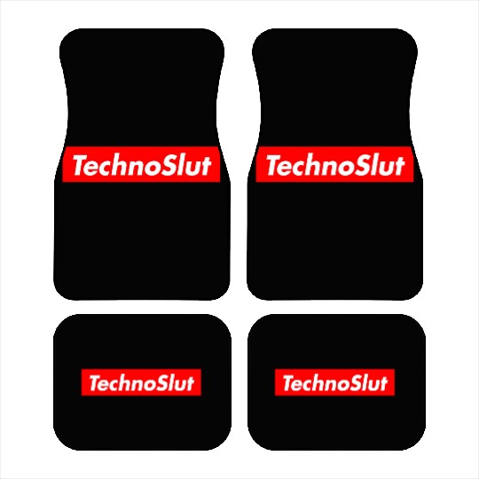 Technoslut Techno Slut Edm Rave Electro Dance Car Mats