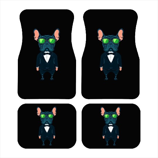 Frenchie The Gangster Car Mats