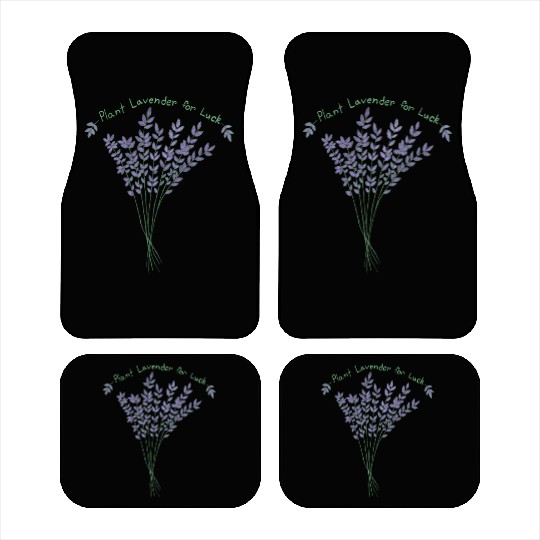 Plant Lavender For Luck Car Mats