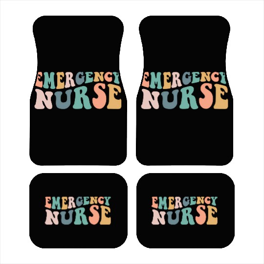 Groovy Er Nurse Emergency Room Nurse School Wo Car Mats