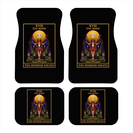 The Goddess Hecate Tarot Card Triple Moon Witch Car Mats