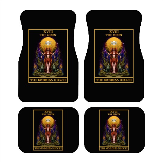 The Goddess Hecate Tarot Card Triple Moon Witch Car Mats