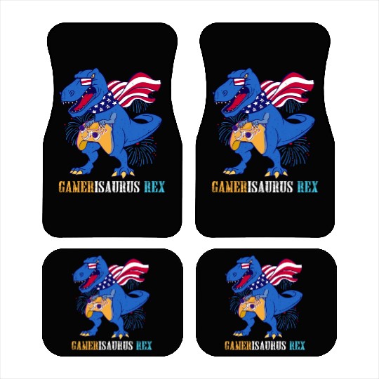 Amerisaurus Rex Independence Day USA Party Car Mats