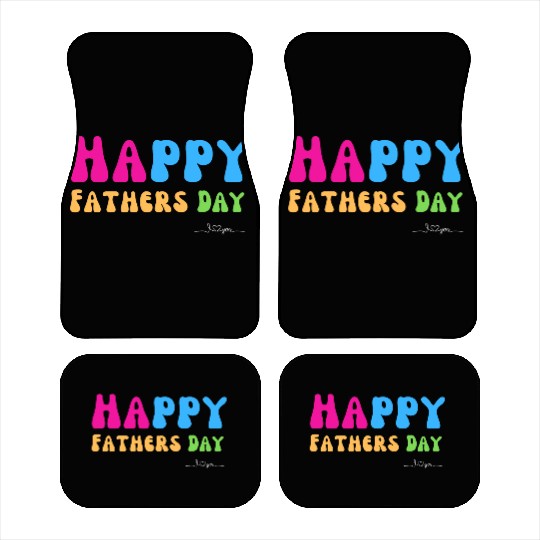Happy Fathers Day i love you dad Heart Daddy funny Car Mats