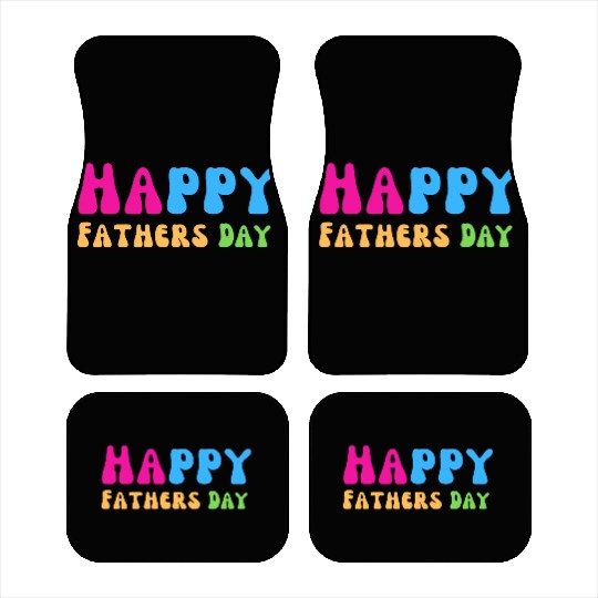 Happy Fathers Day i love you dad Heart Daddy funny Car Mats