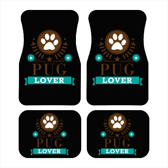 Pug Lover Cute Dog Car Mats