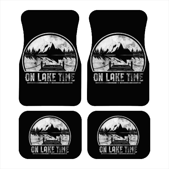 On Lake Time Summer Boating And Fishing Car Mats
