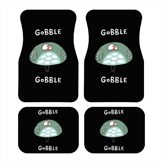 Gobble Gobble Strange Bird Car Mats