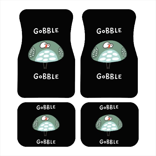 Gobble Gobble Strange Bird Car Mats