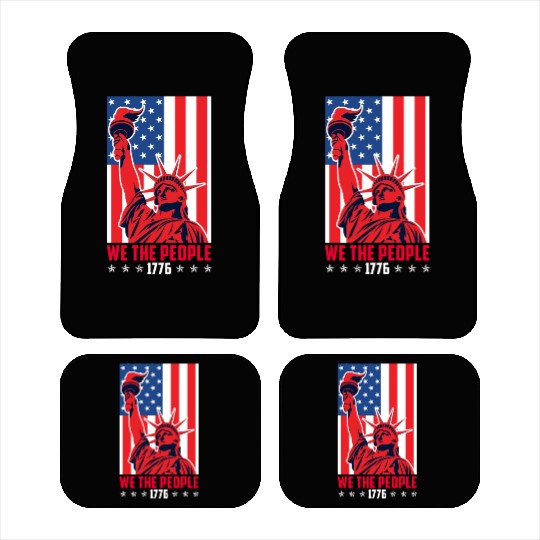 We the people 1776 American Freedom USA Fan Car Mats