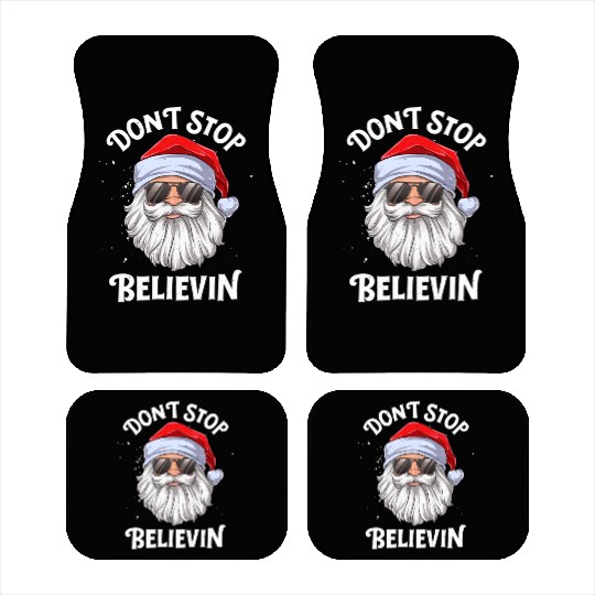 Don'T Stop Believin Santa Car Mats