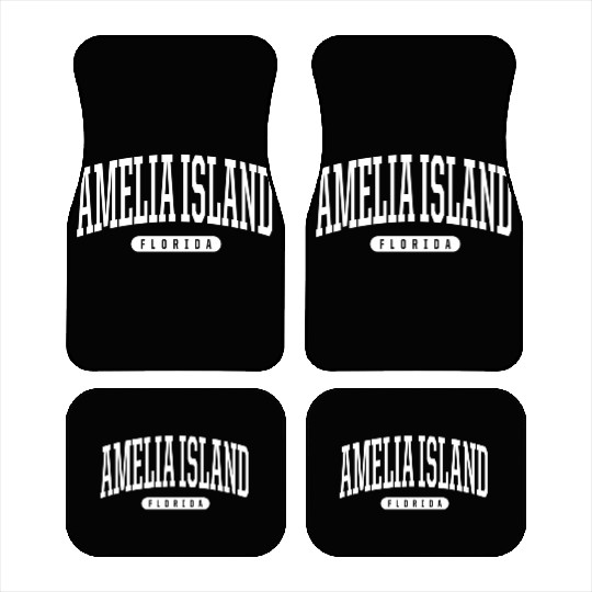 College Style Amelia Island Florida Car Mats