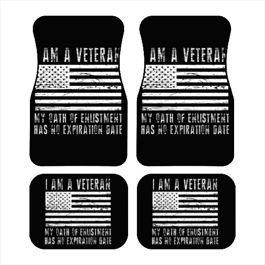 I Am A Veteran Us Military Veterans Day s For Dad Car Mats