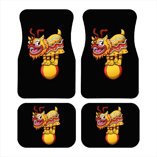 Lion Dance Act Car Mats