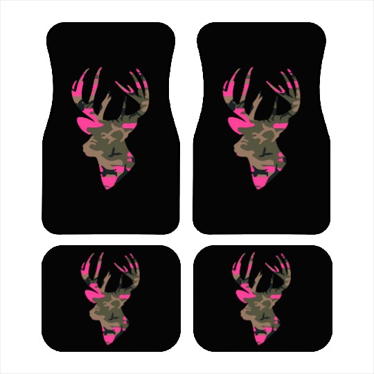 Deer -S Camo Outfitter Black Car Mats