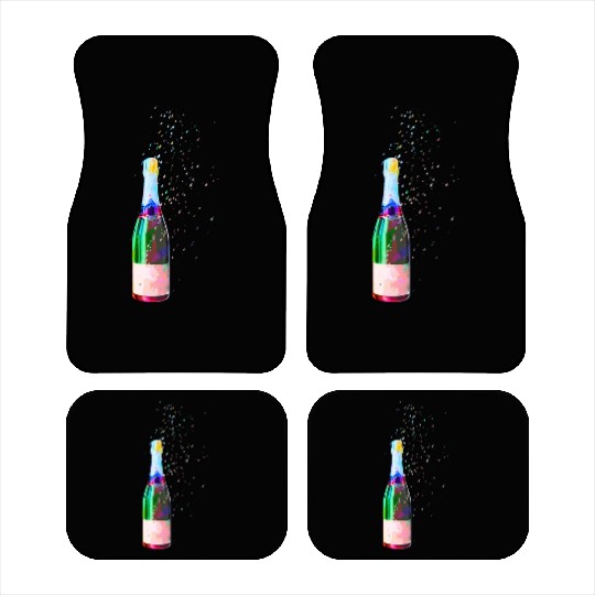 Champagne Bottle Sparks Car Mats