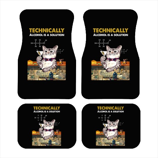 Techally Alcohol Is A Solution Chemistry Car Mats