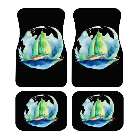 Boat Boating Sailor Sailboat Sailing Yachting Car Mats