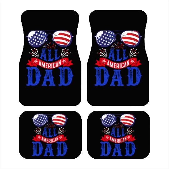 All American Dad America Pride US Patriot Car Mats