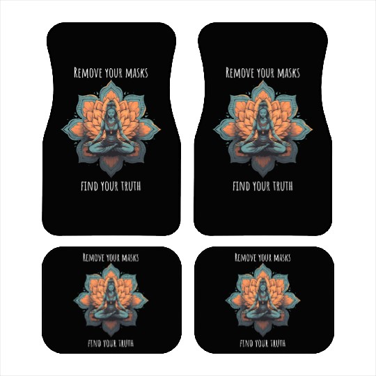 Women's Yoga Meditation Lotus Design Car Mats