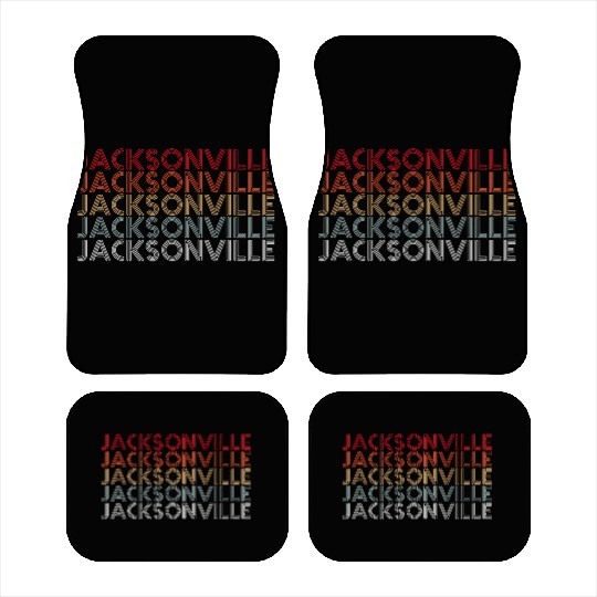 Jacksonville Florida Rainbow City Car Mats