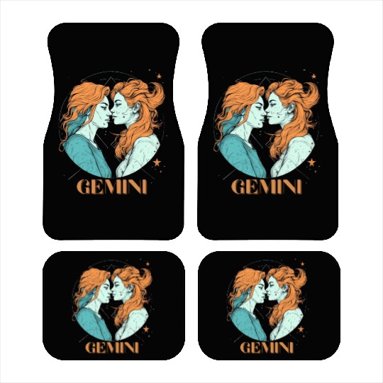 Lesbian Gemini zodiac sign gay girls horoscope Car Mats