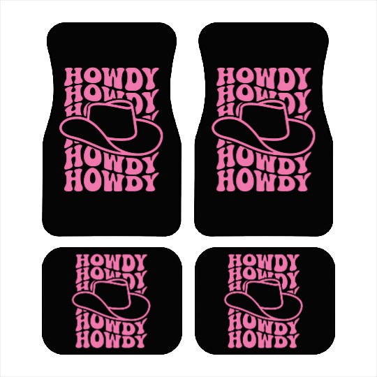 Howdy Western Rodeo Cory Southern Cowgirl Car Mats