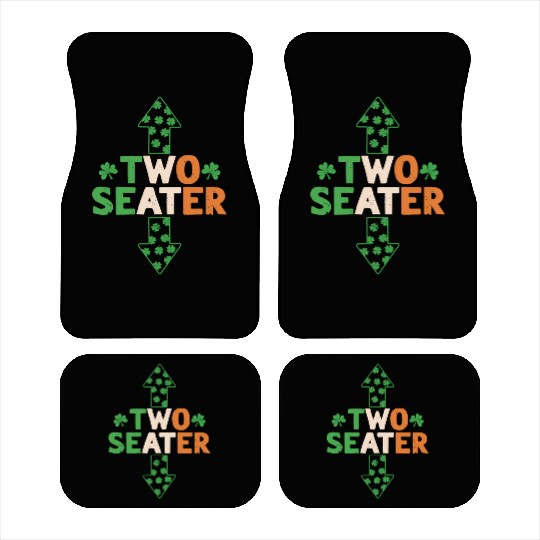 St Patric Day Two Seater St Patric Day Car Mats