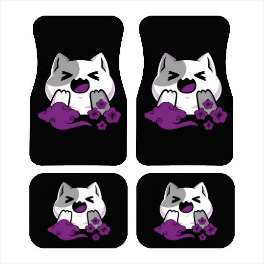 Asexual Subtle Ace Pride Anime And Cat Japanese Car Mats