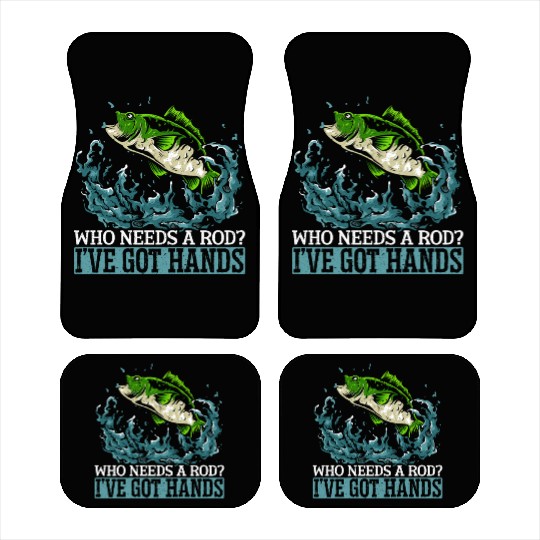 Hand Fishing Fisherman Noodling Lover Fisher Fish Car Mats