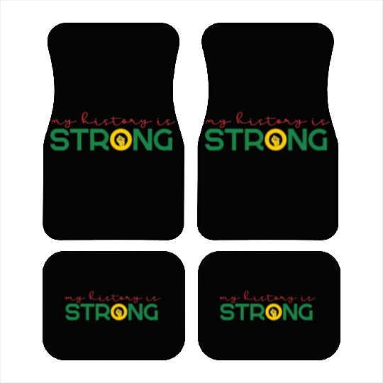 Strong History Juneteenth Fist African American Car Mats
