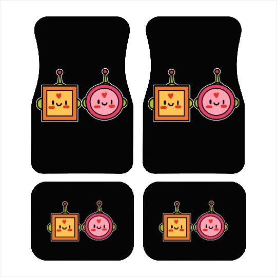 Kawaii Robot Japanese Gift Car Mats