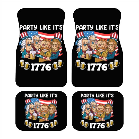 Party like it's 1776 Patriot US Presidents Car Mats